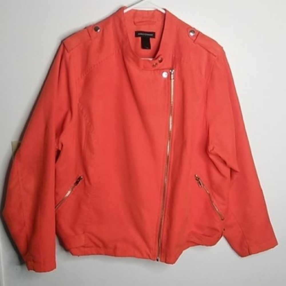 Ashley Stewart Zip-Up Bomber Jacket